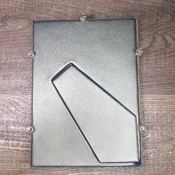 L’Objet for Neiman Marcus Gold Plated Rectangular Pave Picture Frame 5”x7” - Picture 7 of 11